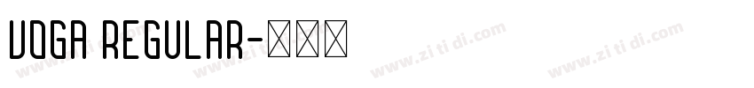 Voga Regular字体转换